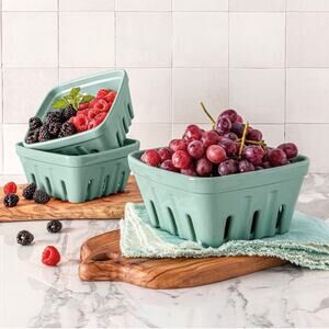 Over & Back 6-Piece Stone Multipurpose Berry Basket